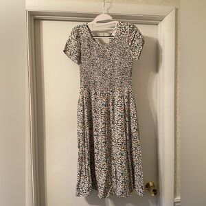 Bohme Multicolor Floral Midi Dress